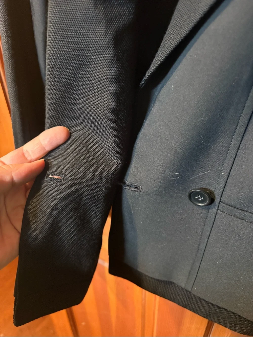 Ann Taylor Black Cropped Blazer 6p Petite